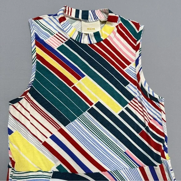 Anthropologie MAEVE geometric soft mock neck knit dress, M. - Picture 11 of 13